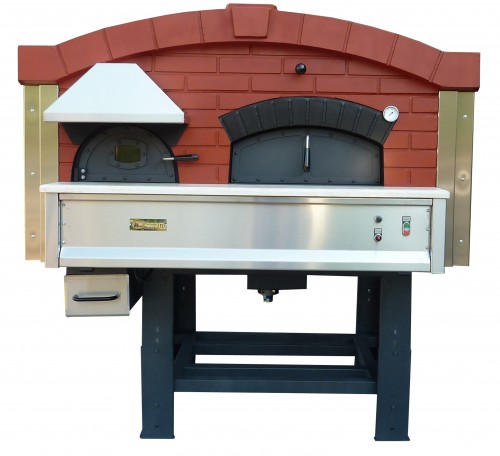 Rotating wood-burning pizza oven DR120