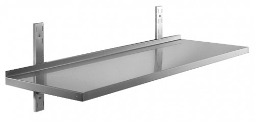 Wall shelf made of stainless steel, 800x300x30mm