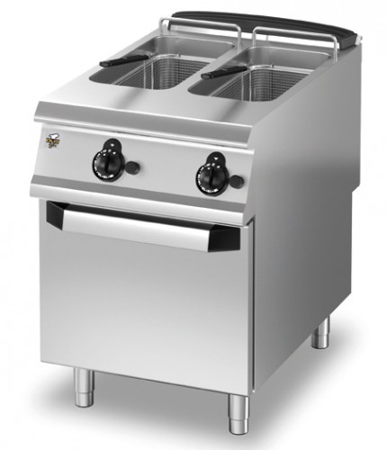 Gas double deep fat fryer, 800x900x870mm