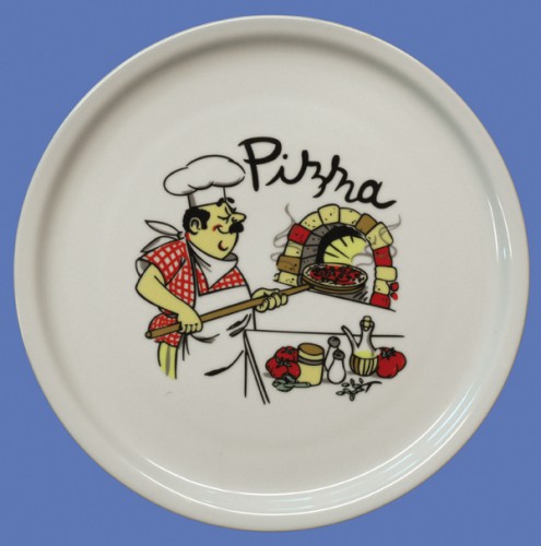 Pizza-plates, made of robust porcelain