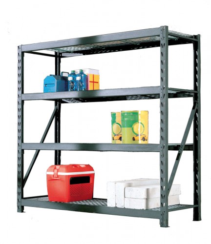 Industrial-rack, 1953x610x1820 mm, black, powder coated