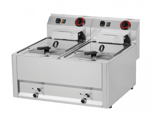 Electric fryer 660x600x290 mm, tank capacity: 2x8 litres