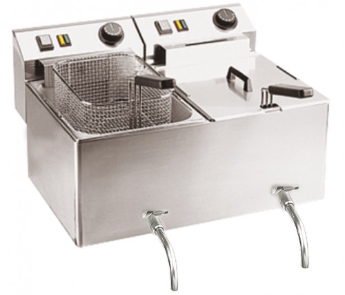 Electric fryer  540x420x370mm, 2 x 3 kw, 230 v / 50 hz