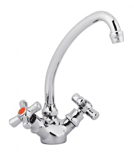 Single hole faucet with single hole mixer