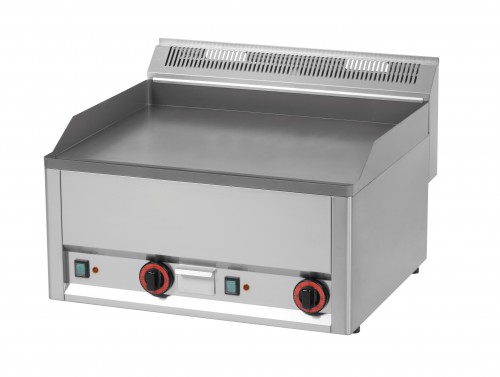 Fry top electric with smooth stainless steel surface