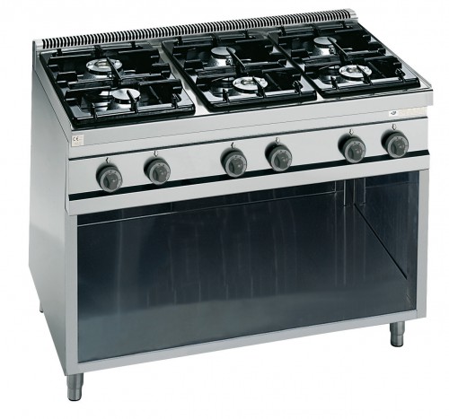 6-BURNER GAS STOVE WITH CABINET