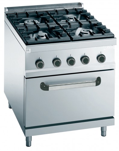 4 BURNER GAS COOKER ON 2/1 GAS OVEN