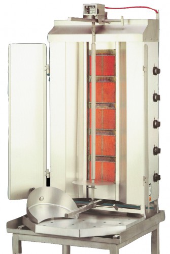 Grill à gyros Potis GD5, au gaz, 670 x 750 x 1310 mm