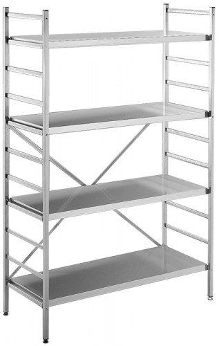 Racks, 1125x500x1830 mm, aluminium