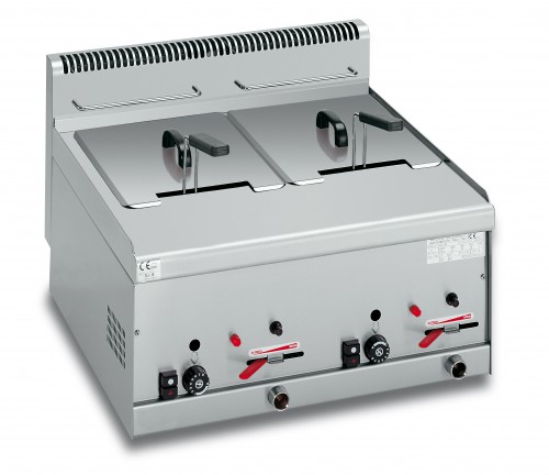 Top Counter Gas Fryer 8+8Lt 