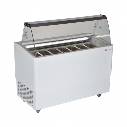 Ice cream display unit, 670x1722x1315 mm