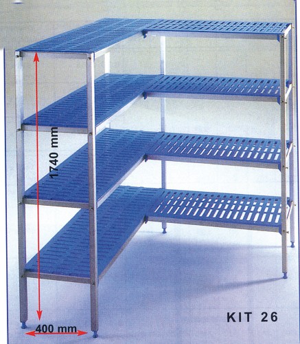 Shelving for cold cells, 1480+650 mm