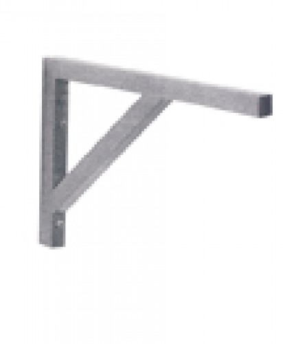 Stainless-steel support for wall shelves