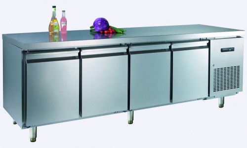 Counter, 2275 x 700 x 850 mm, 4 doors, static cooling