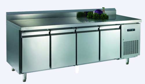 Counter, 2245x700x970 mm, 4 doors, with upstand 100mm