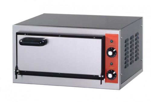 Pizza oven, stainless steel, without interior lighting