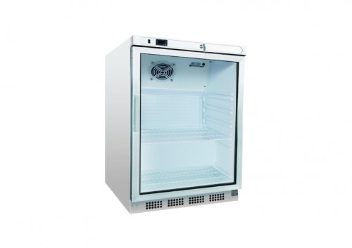 Cooler with glass door,capacity 200 l with static cooling