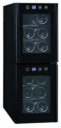 Wine cooler for 12 bottles with 2 doors