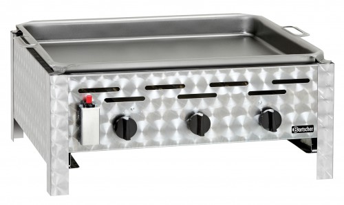 Combi table-top grill,gas,3 burners