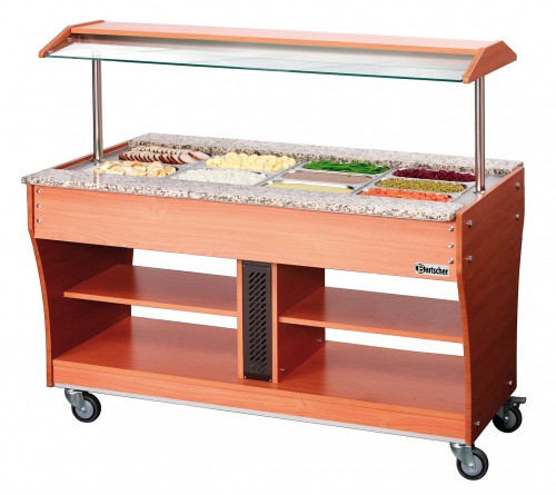 Buffet trolley, hot, 4x 1/1GN, D150