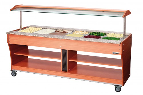 Buffet trolley, hot, 6x 1/1GN, D150