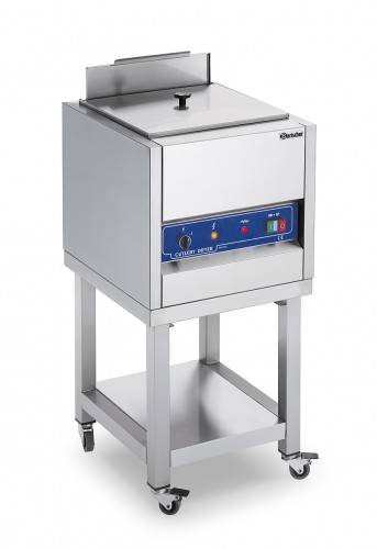 Cutlery polishing mach., base unit