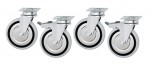 1 set swivel castors for Stainless steel furniture