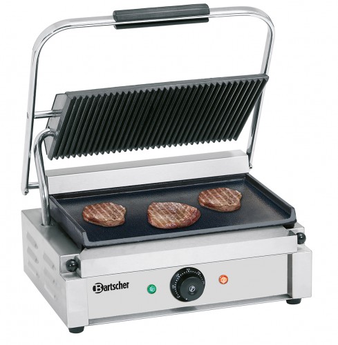 Contact grill Pannini,grooved/plain