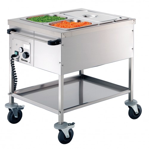 Food service cart 2 x 1/1 GN, depth: 200 mm Movable, dry-heated