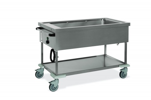 Bain Marie trolleys single well - 3x GN 1/1