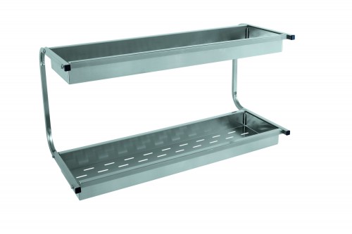 Wall-mounted drainers - 2 Glass racks