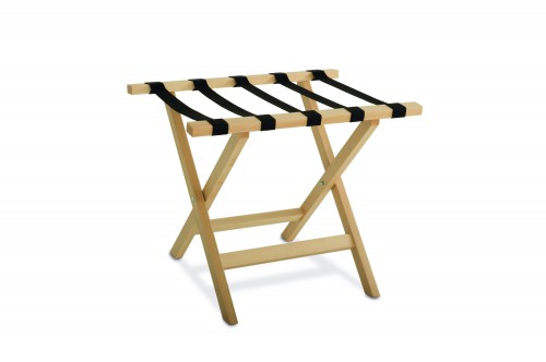 Wooden luggage racks without back guard - Natural wood colour - cm 65x47x57