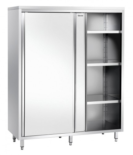 Cupboard 700, W1400, 2SlD, Stainless steel