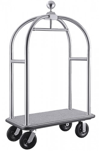 Hotel Luggage Trolley (grey carpet base)