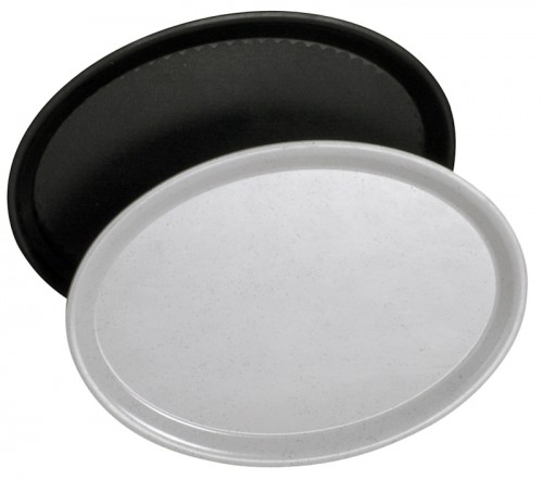 Oval Tray, Non-slip black