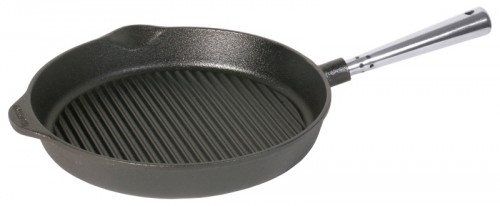 Poêle grill ronde