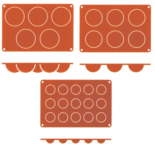 Non-Stick Baking Mat Hemispherical Moulds