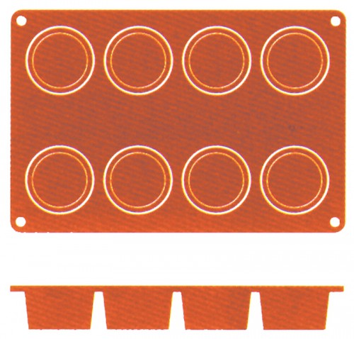 Non-Stick Baking Mat Ramekin Moulds