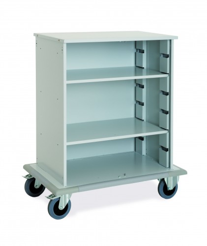 Housekeeping trolleys with cupboard