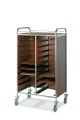 GN Tray trolleys - Melamine-faced panels on 3 sides - Loading capacity 30 1/1GN