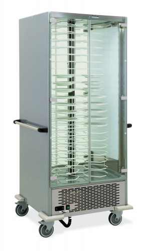 Heated display cases - plate capacity n. 40 Ø; 18-24