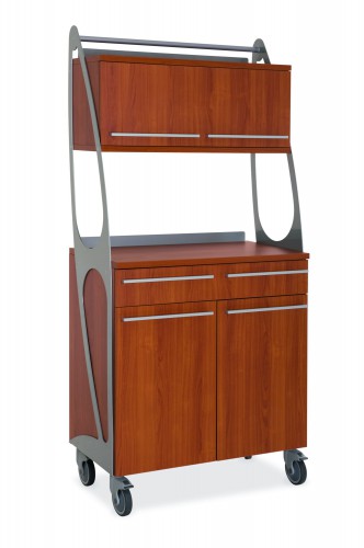 Cherry coloured cabinet - cm 90 - 2 doors - 1 drawer