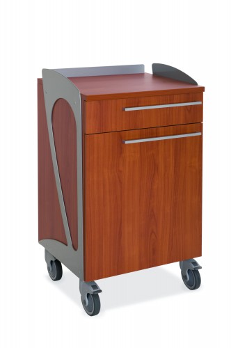 Wengé coloured cabinet - cm 60 - 1 door - 1 drawer