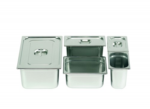 Lids for stainless steel containers