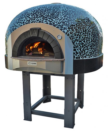 Wood-burning pizza oven D160 Mosaic Green