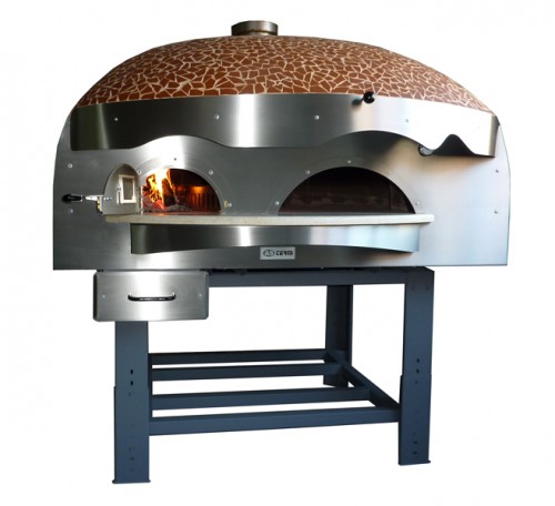 Wood-burning pizza oven D120VK Brown mosaic