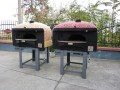 Rotating wood-burning pizza oven DR85K Brown