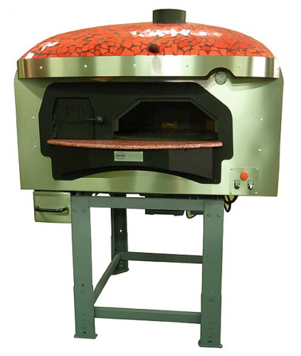 Rotating wood-burning pizza oven DR85K Red