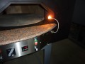 Mixed rotating gas-wood-burning pizza oven Red Mosaic