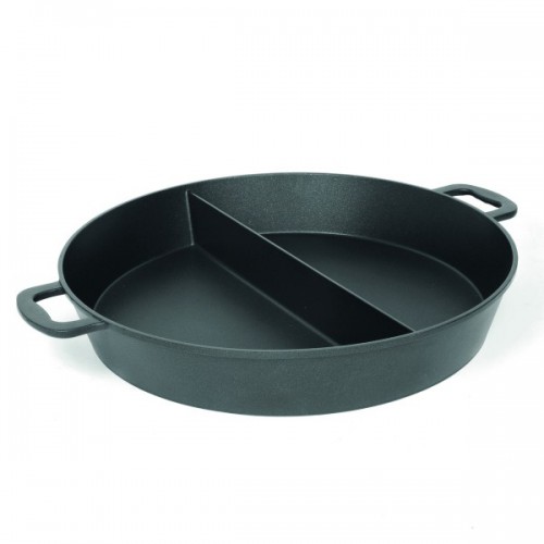 Large capacity pan with two segments, ⌀ 800 mm, h: 80 mm